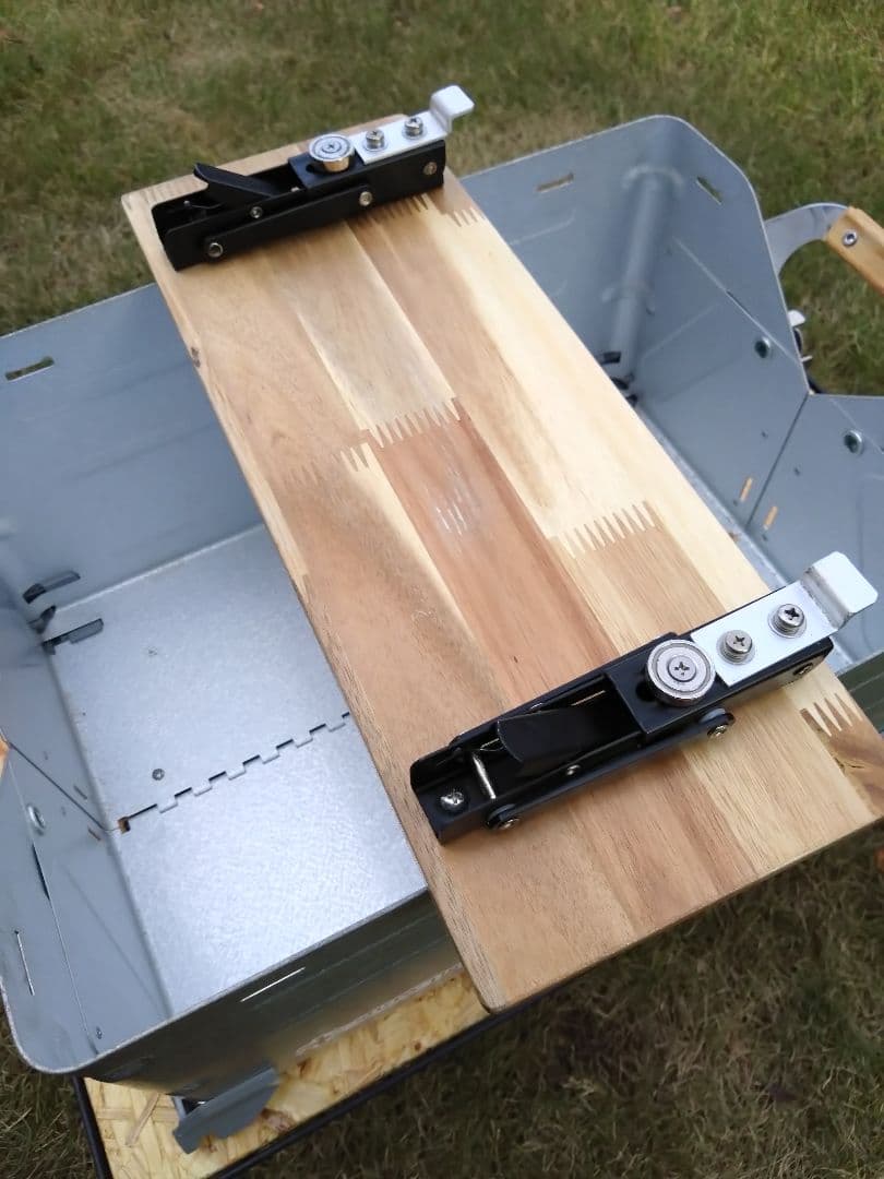 スノーピーク　シェルフコンテナ25用　スライド天板＆サイドテーブル＆サイドバー