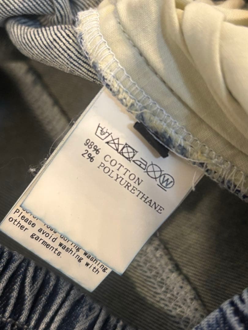 エーエフアーティファクト/A.F ARTEFACTデニム サルエルパンツ ブルー