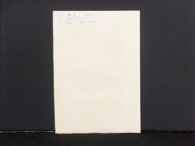 現代美術　菅井汲　直筆サイン『BLEU・S・SOLEIL』エッチング 0723S