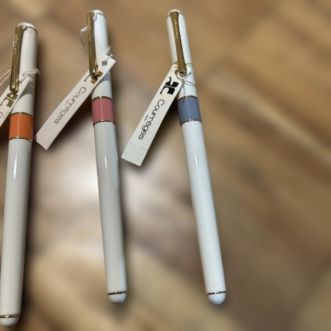 Courreges万年筆4本セット、ペン先14k