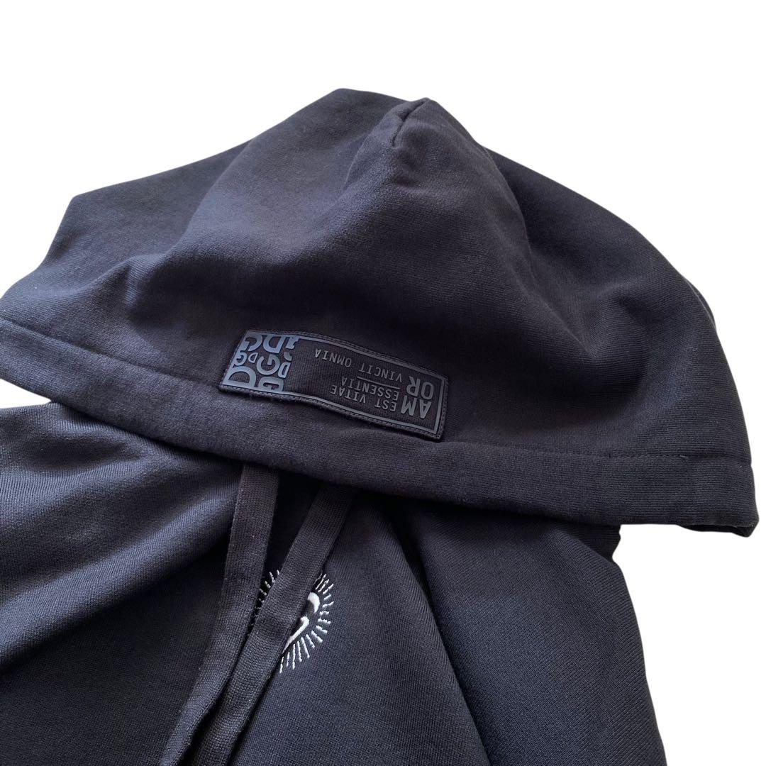 DOLCE&GABBANA【美品】ミニロゴ スウェットパーカー ブラック M