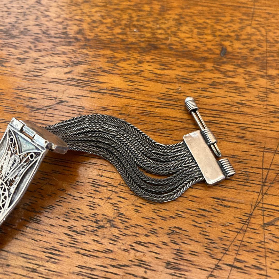 ビンテージ トルコ石 シルバーブレスレット