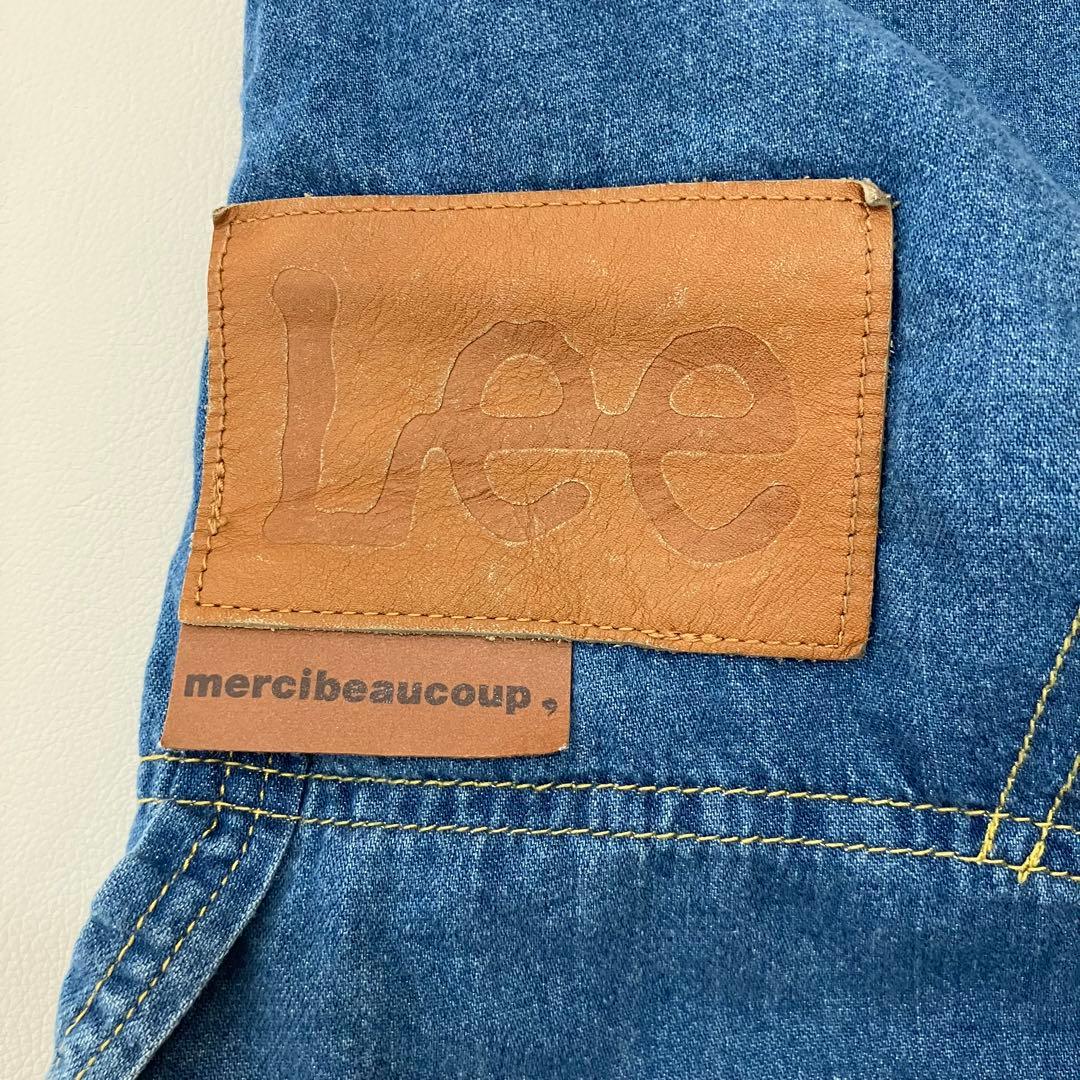 Lee mercibeaucoup メルシーボークー サロペット風サルエルデニム