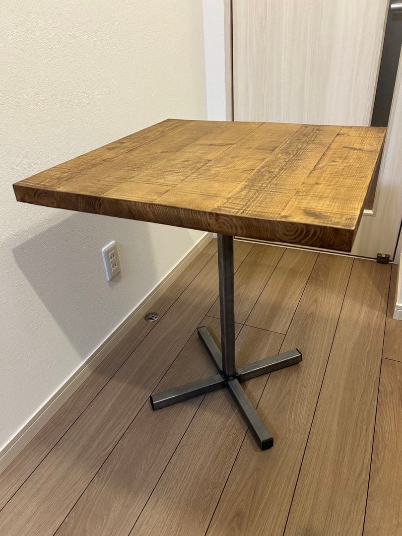 ヴィンテージ｜足場板｜カフェテーブル｜サイドテーブル｜ライトブラウン