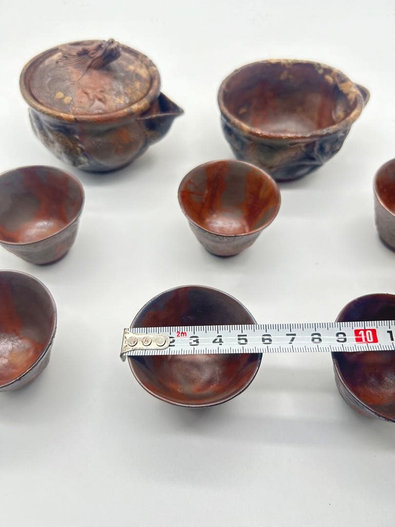 茶道具セット 宝瓶 茶碗7個と急須 身在名