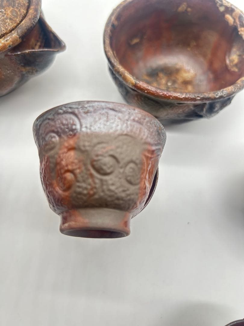 茶道具セット 宝瓶 茶碗7個と急須 身在名