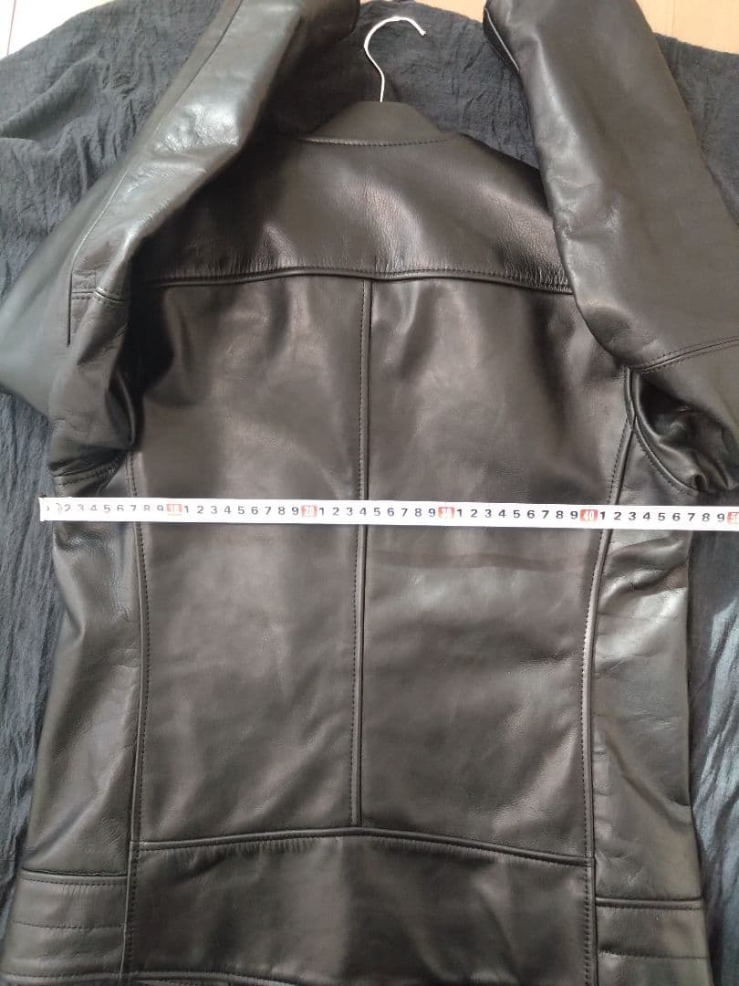 美品 Johnbull ノーカラー レザージャケット　Ｓ