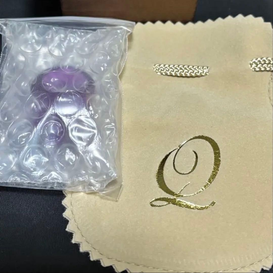 Q-pot.メルトリング クリアパープル Mサイズ