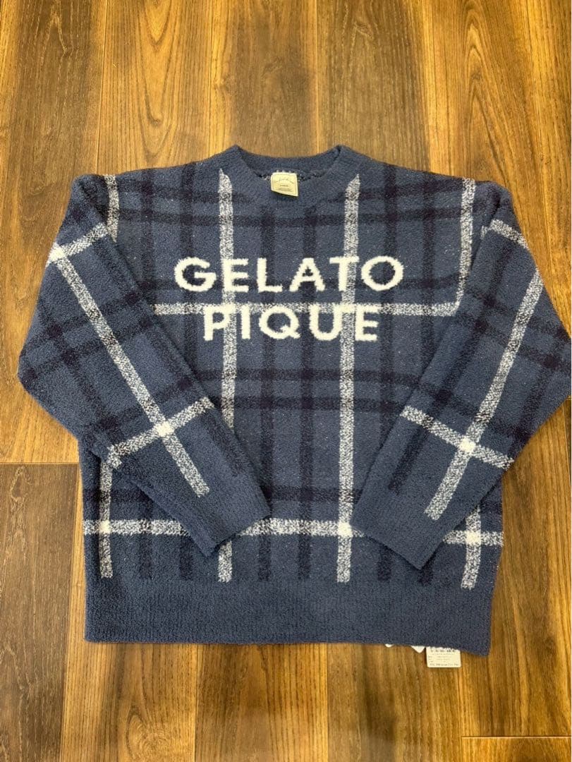 b*♡様 【新品完売商品】 ジェラピケ チェック柄 プルオーバー＆ロングパンツセ