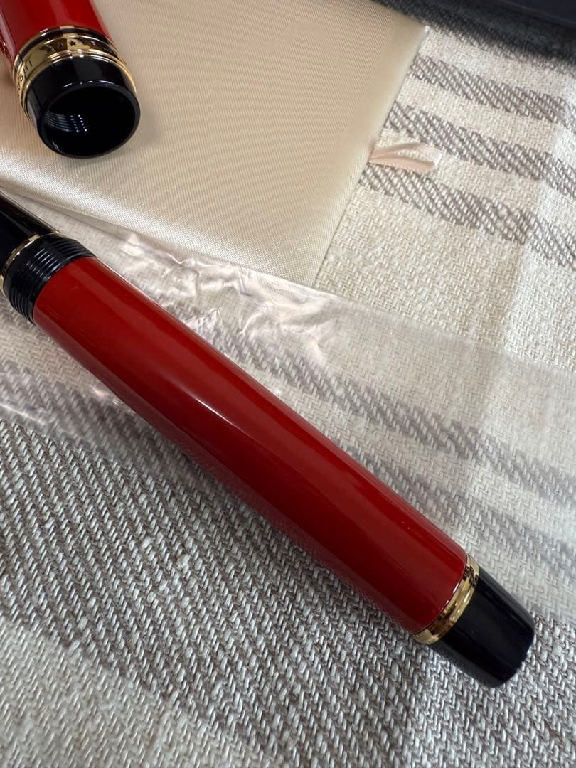 パイロット万年筆、漆、カスタム朱、30サイズペン先 万年筆 ペン先はB