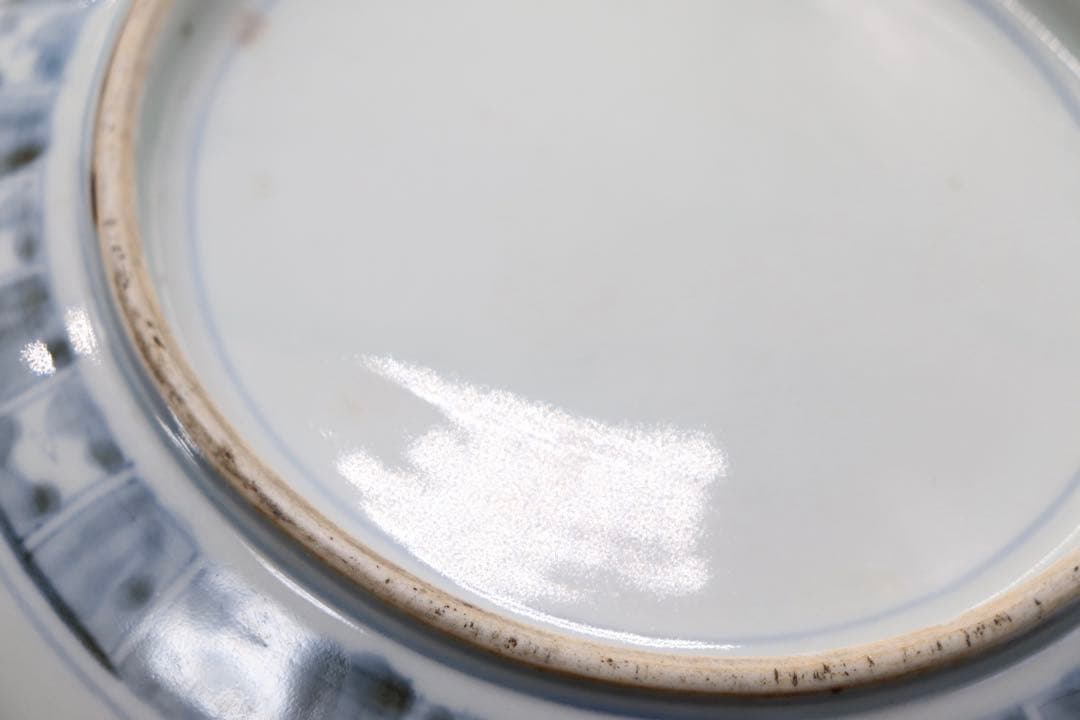 中国　康熙伊万里　鳳紋大皿　木箱入　送料込み1229