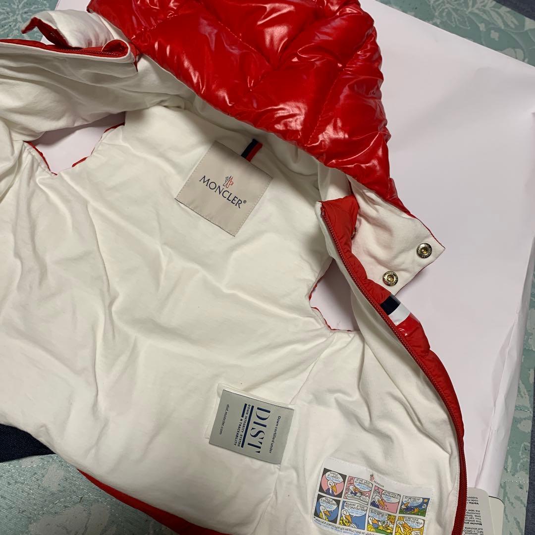 モンクレール　アウター　キッズ　ダウン　ベスト　赤　新品