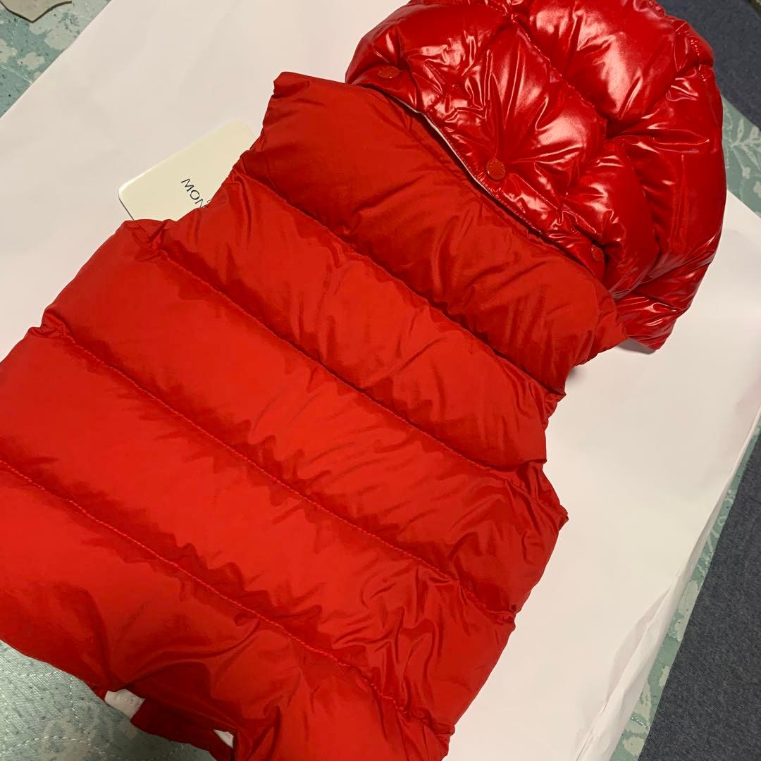 モンクレール　アウター　キッズ　ダウン　ベスト　赤　新品