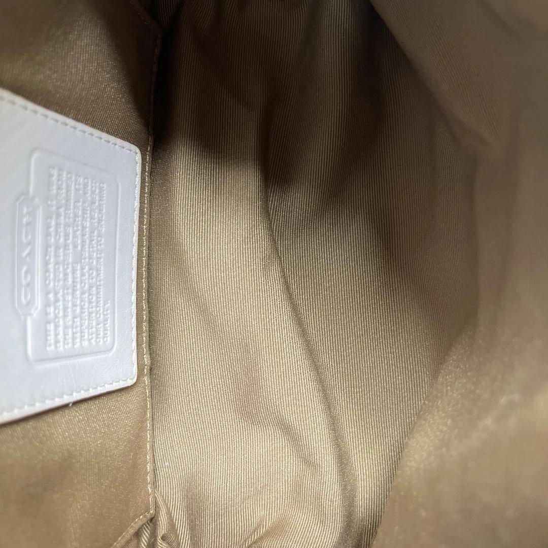 美品 COACH コーチ パッチワーク ミニバッグ バニティポーチ