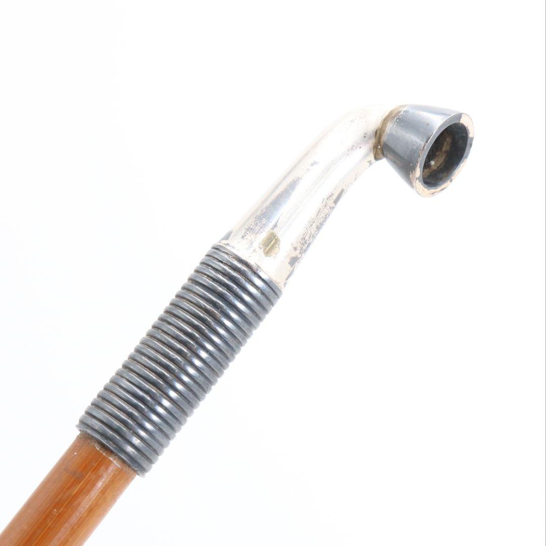 田中野夫 金工師 木村清五郎作 南鐐煙管 一双 純銀刻印　C700　NT7