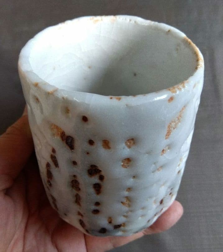 志野焼　湯呑　加藤春鼎