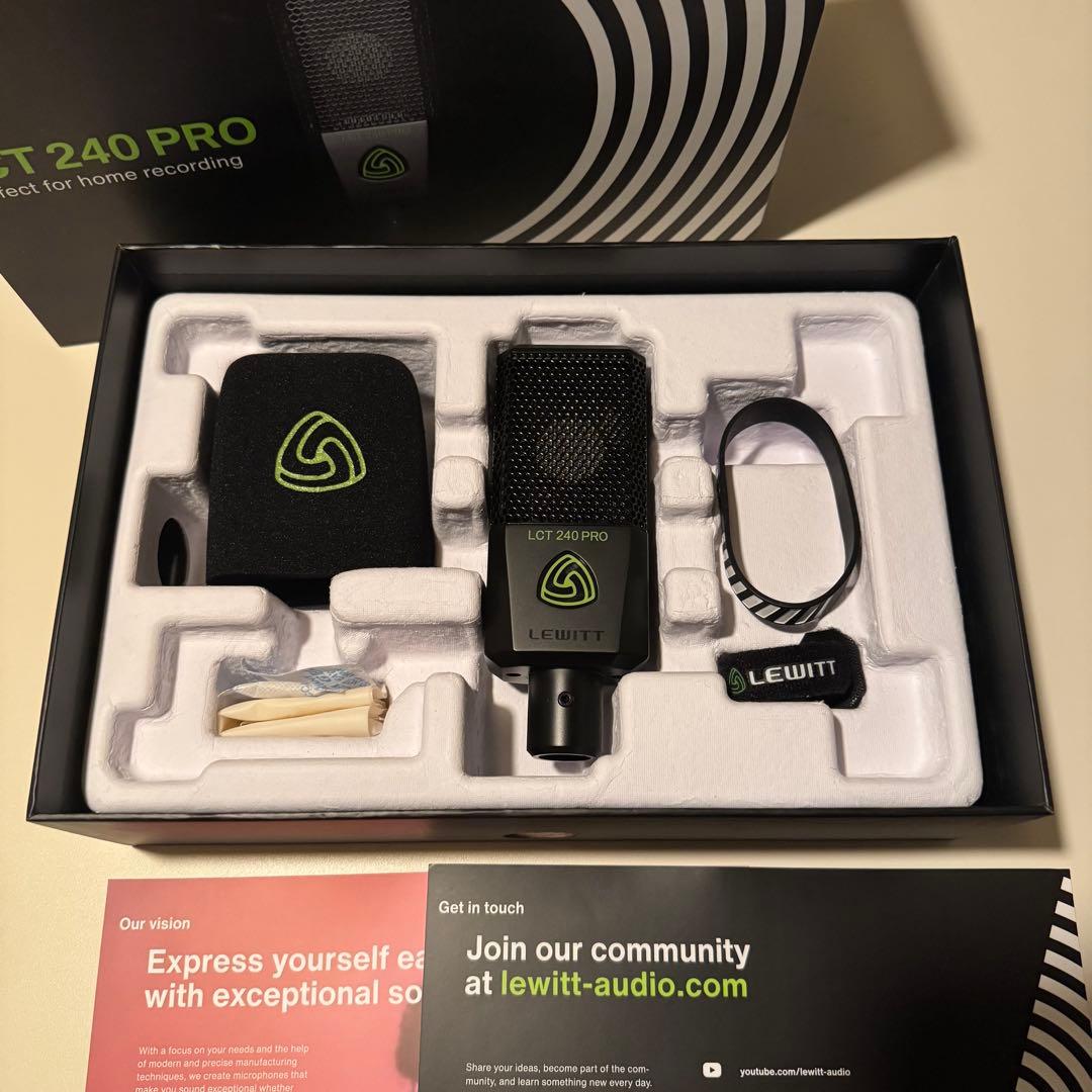 にゃあこLEWITT LCT 240 PRO blackコンデンサーマイク