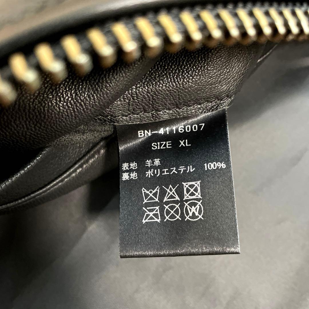 完売！BACK NUMBER 羊革 ライダース ジャケット バックナンバー XL