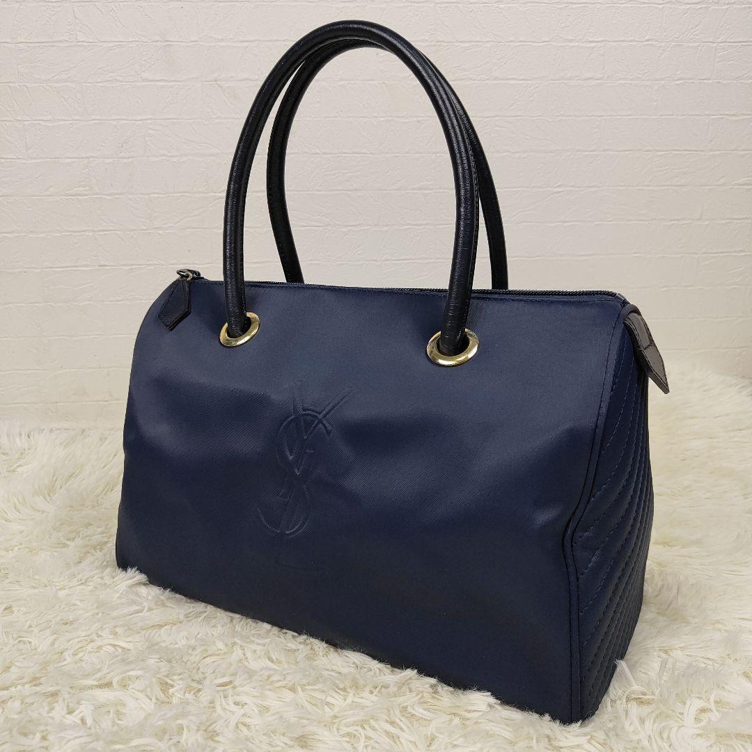 本日限定価格　イヴサンローラン　ミニボストンバッグ　　キルティング　YSLロゴ