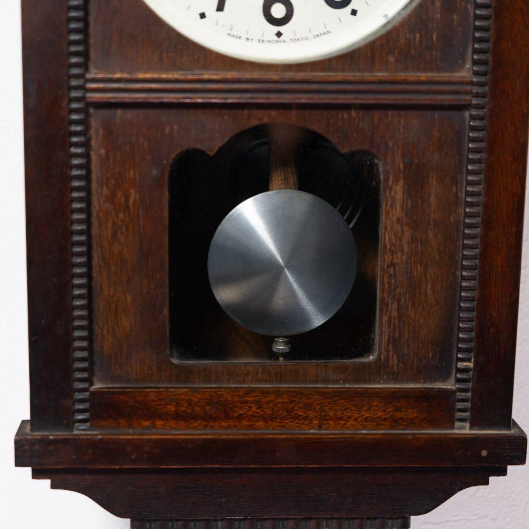 精工舎　振り子時計　昭和レトロ　オーバーホール済　動作品