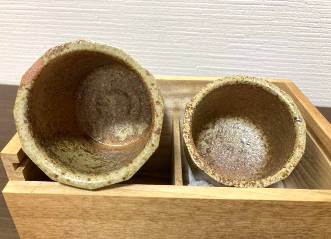 GerdKnapper ゲルトクナッパー 益子焼　夫婦湯呑　共箱 茶道具