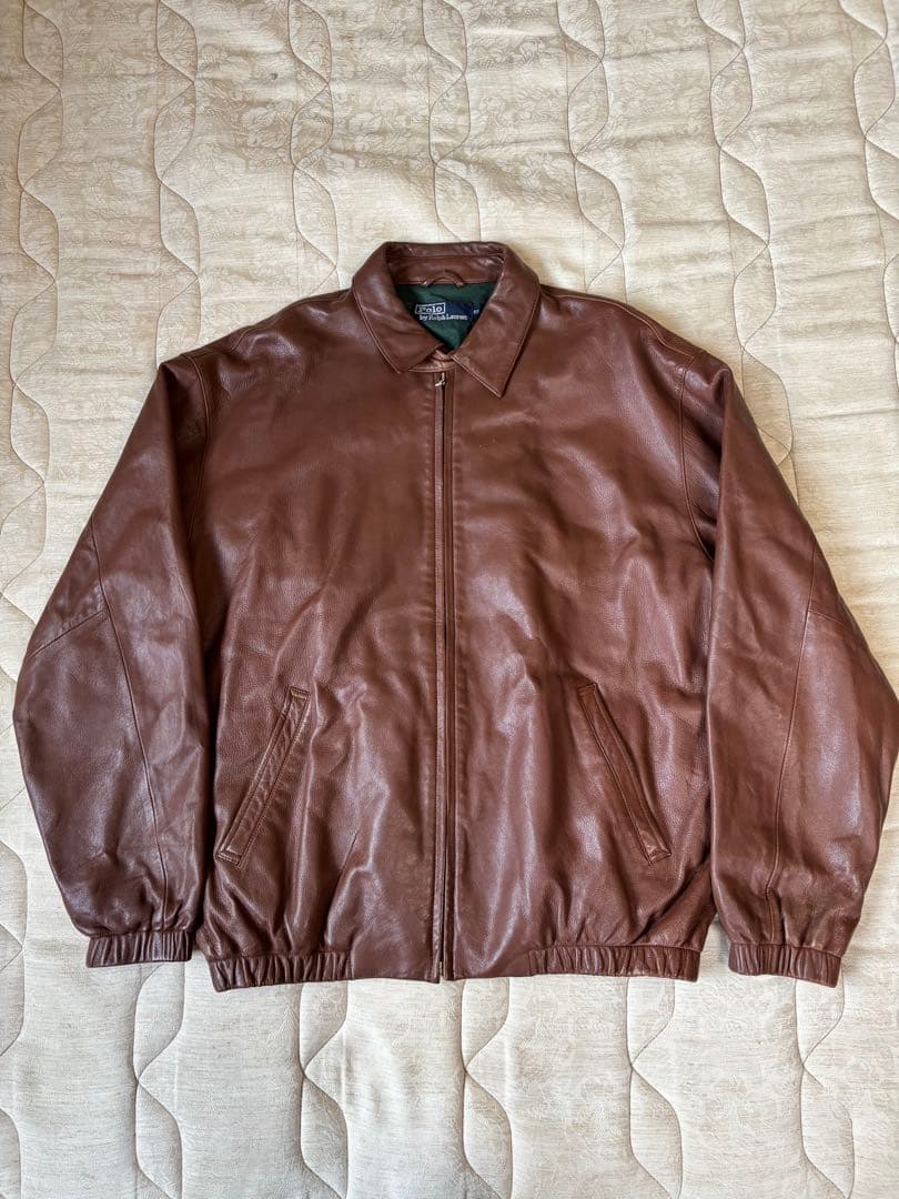 ラルフローレン　レザージャケット　スイングトップ　ポニーなし　90s A2