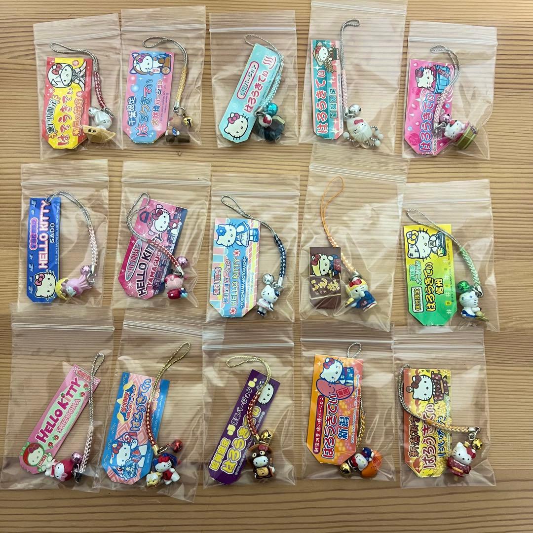 ご当地ハローキティ ストラップ 68個セット まとめ売り