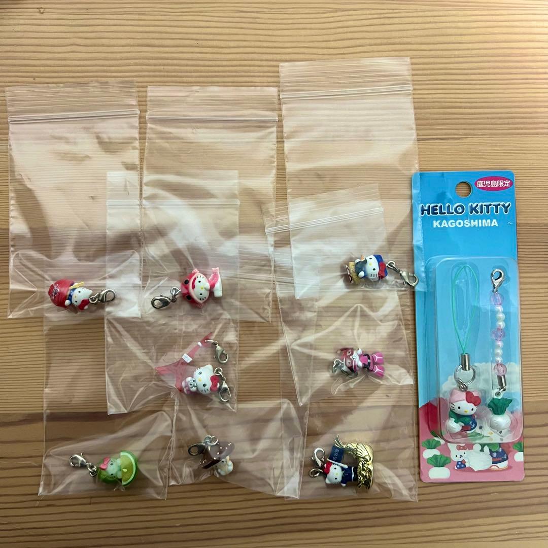 ご当地ハローキティ ストラップ 68個セット まとめ売り
