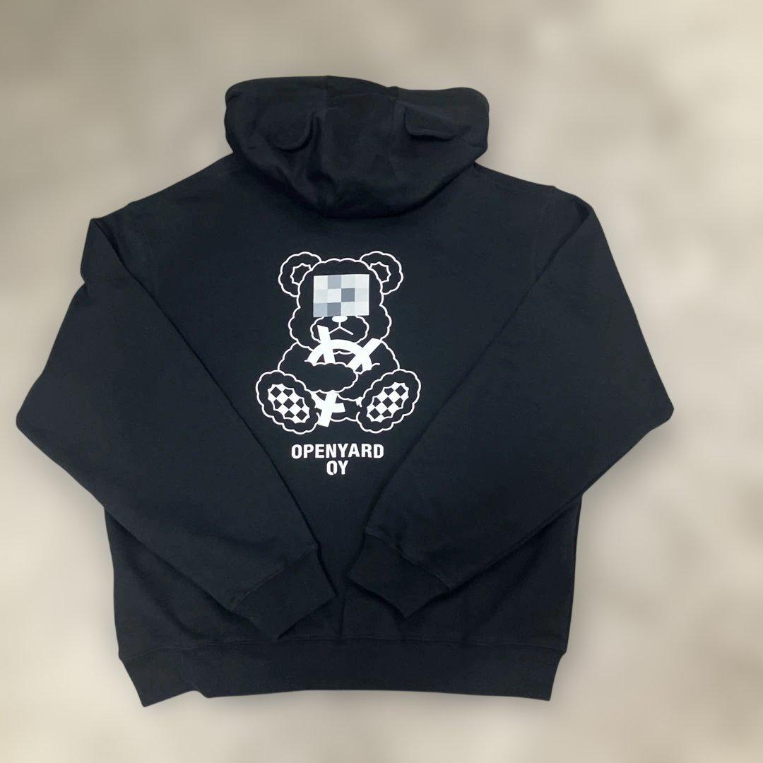 OY ジップアップパーカー　ブラック L〜XL