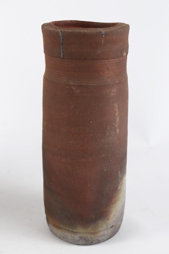 備前 人間国宝 藤原雄 花入 共箱