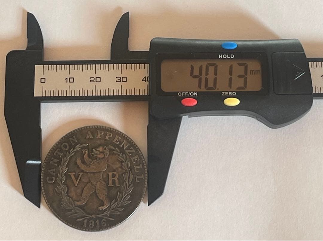 【1816年】スイス アッペンツェル 4フラン銀貨