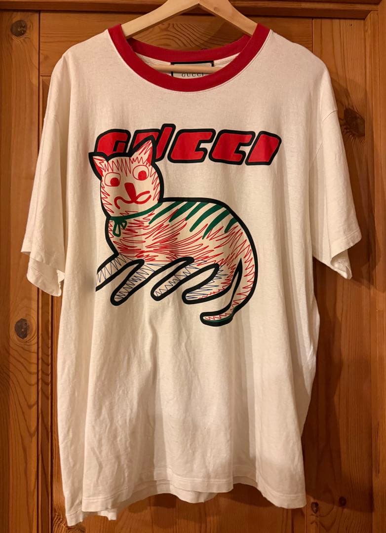 【GUCCI】 ダメージグラフィックTシャツ