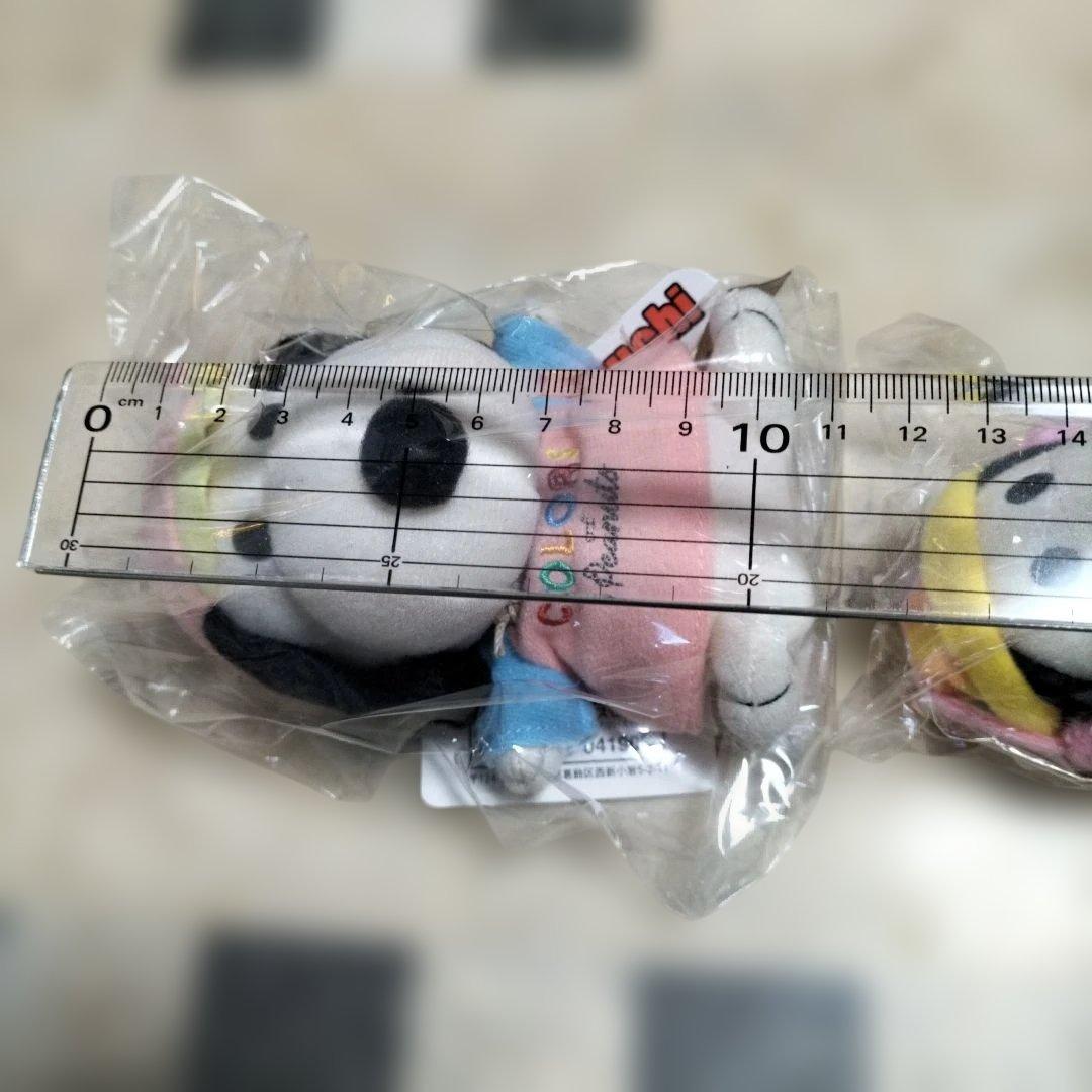 スヌーピーレトロンズぬいぐるみ　COLORS　冬バージョン　2個セットP