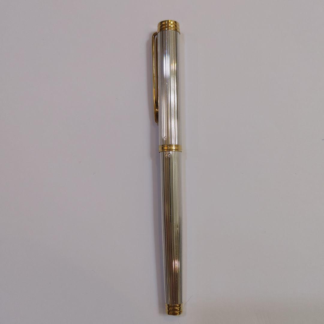 ウォーターマン　PARIS　万年筆　F　細字　ボールペン　スターリングシルバー