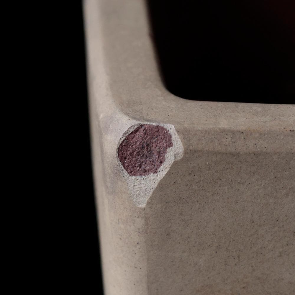 中国古玩 在銘 梅に笹 蟋蟀 漢詩紋 植木鉢 宜興紫砂 盆栽道具 中国美術