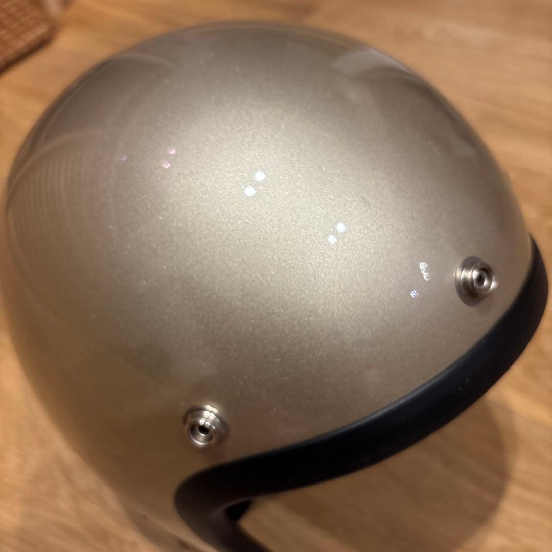 オーシャンビートルLACジェットヘルヘルメットゴールドバイク