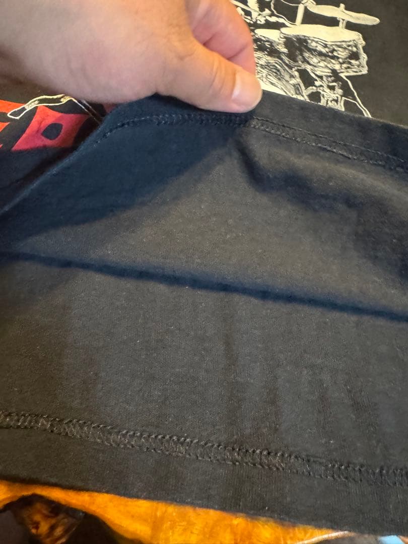 ビンテージBALZAC黒グラフィック、バンT made in USA、L美品