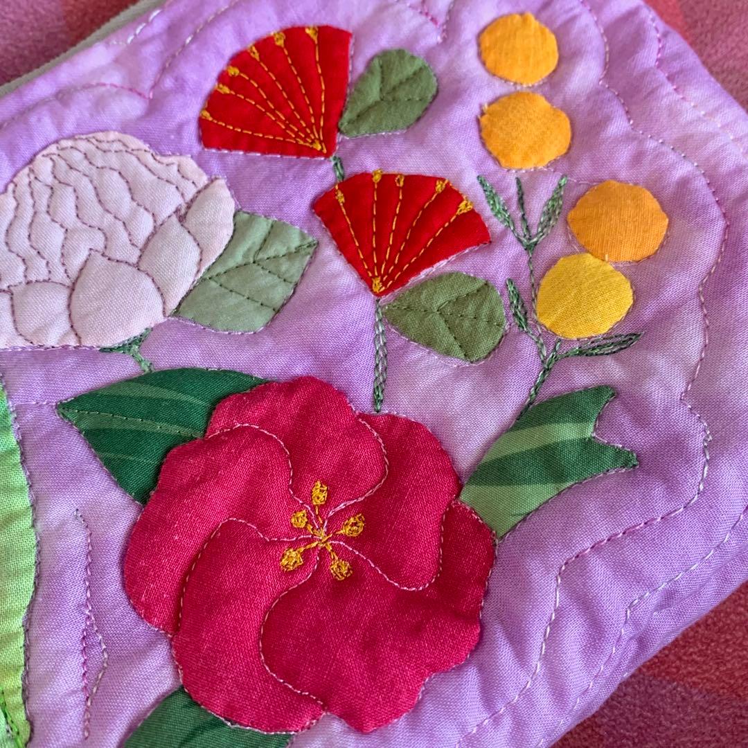 ハワイアンキルト　ポーチ　フラガール オーダー