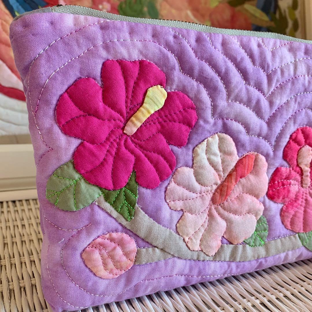 ハワイアンキルト　ポーチ　フラガール オーダー