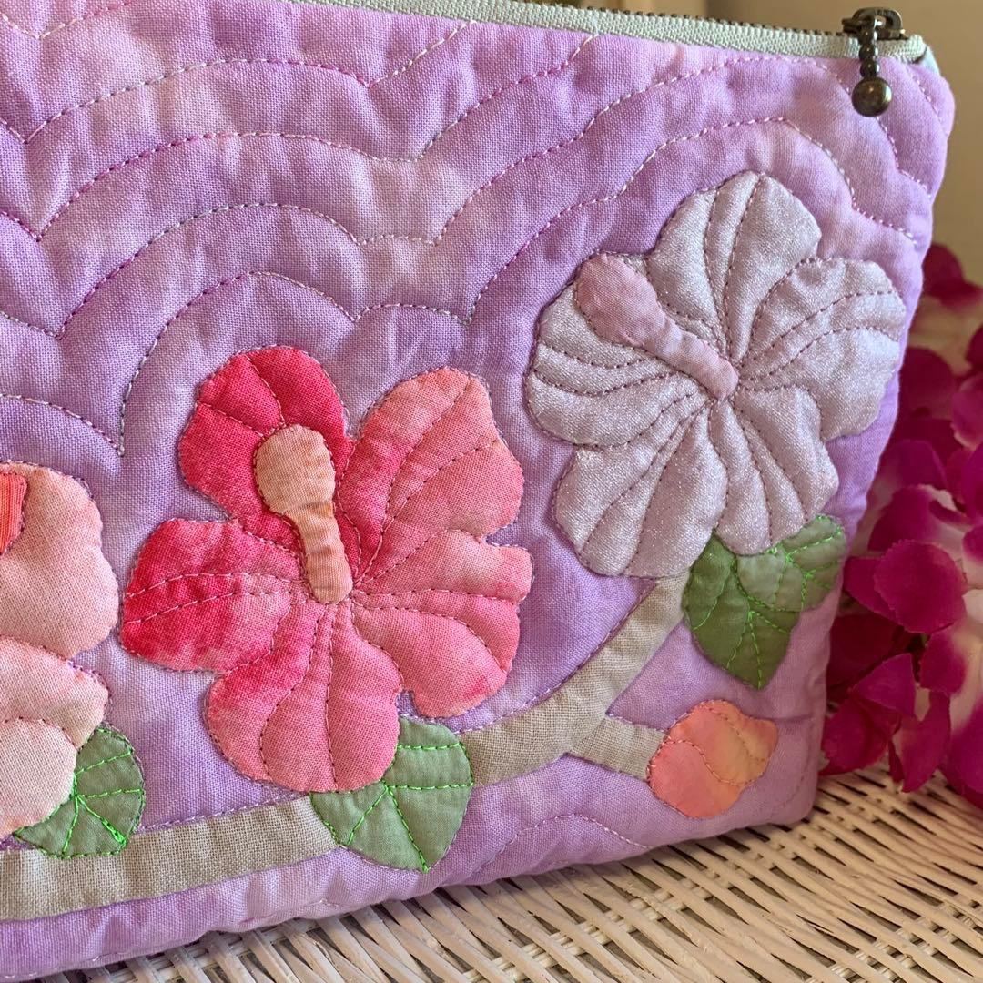 ハワイアンキルト　ポーチ　フラガール オーダー