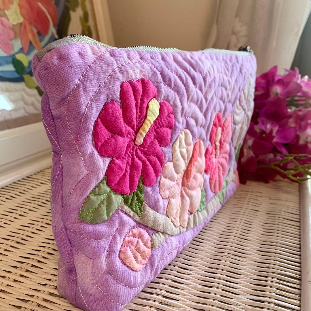 ハワイアンキルト　ポーチ　フラガール オーダー