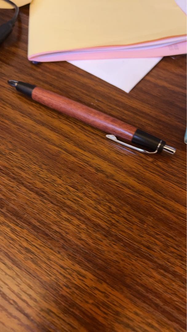 値下げ可能！！野原工芸　本花梨虎杢　希少　新型シャーペン