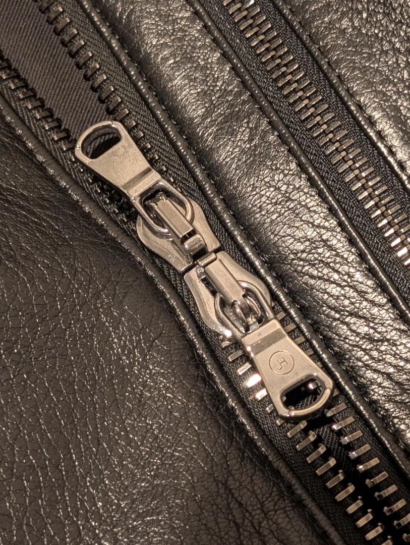 定価18万 junhashimoto ディアスキン インナー ライダース 鹿革