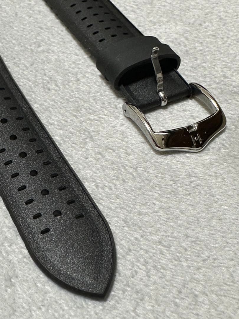 ヒルシュ ナイアド ブラック 腕時計ラバーベルト 20-18mm 未使用品