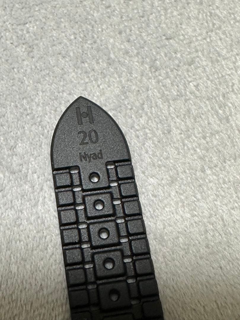 ヒルシュ ナイアド ブラック 腕時計ラバーベルト 20-18mm 未使用品