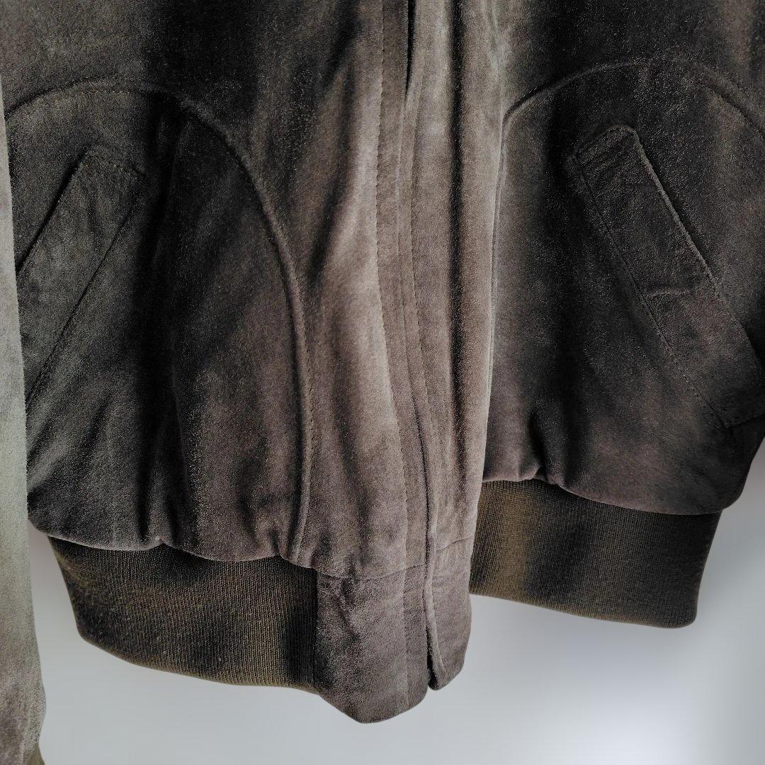 Papas 豚革ボア付きフライトジャケット　サイズＭ