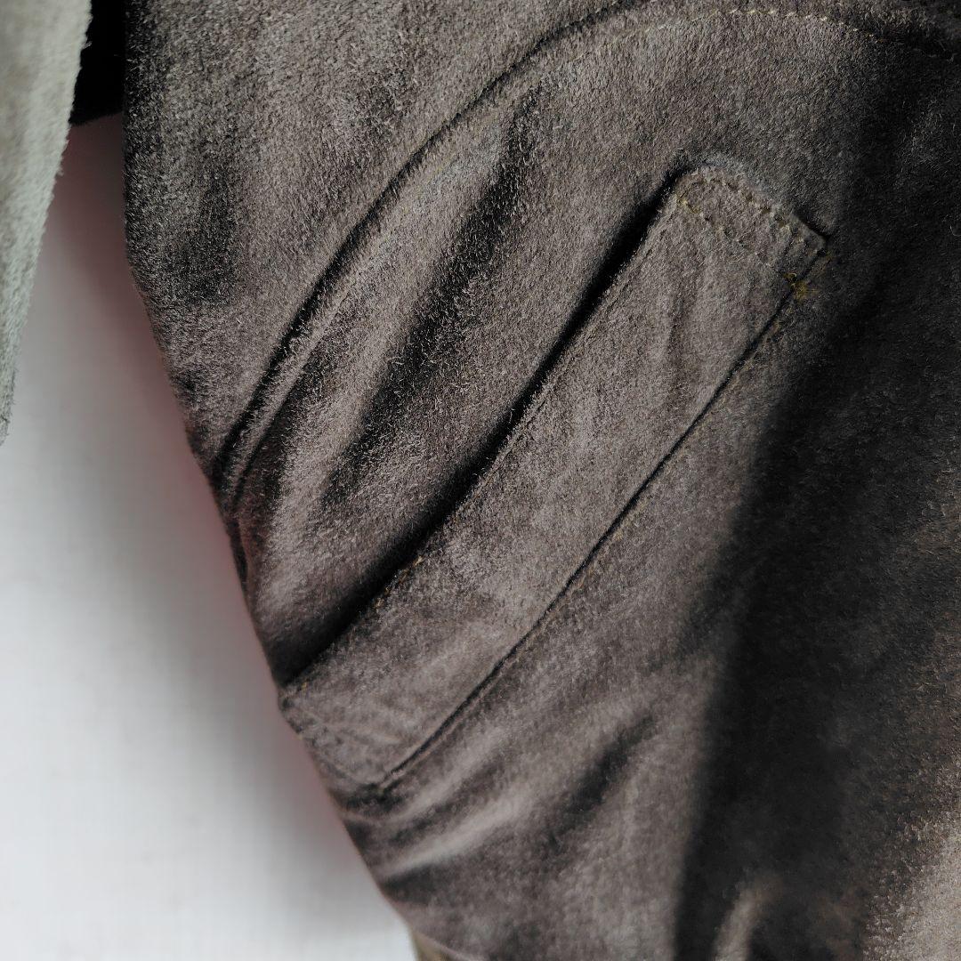 Papas 豚革ボア付きフライトジャケット　サイズＭ