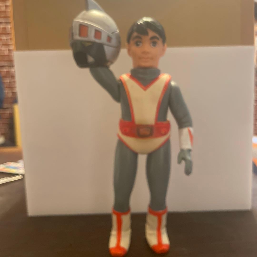 旧バンダイ　シルバー仮面面取れソフビ