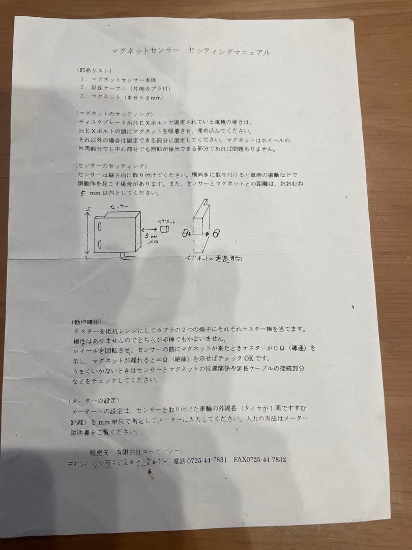 ACEWELL スピードメーター