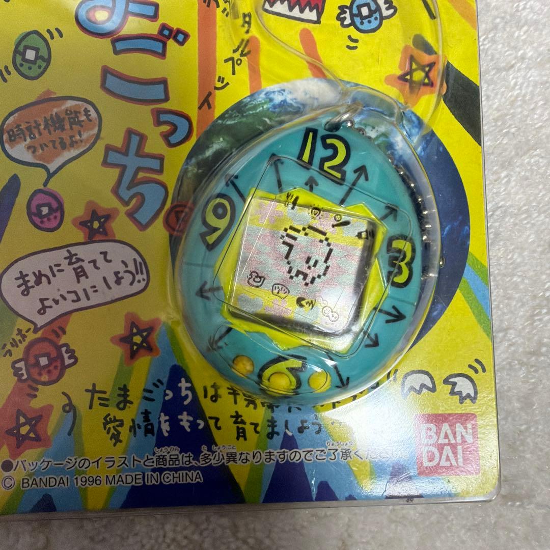 完動品!! たまごっち 日本語 初代 時計 ブルー 青 レア 希少